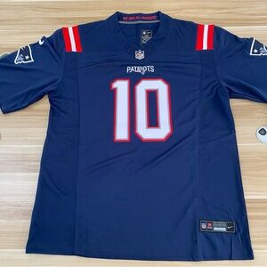 🤪Drake Maye Navy Vapor Stitched Jersey😳